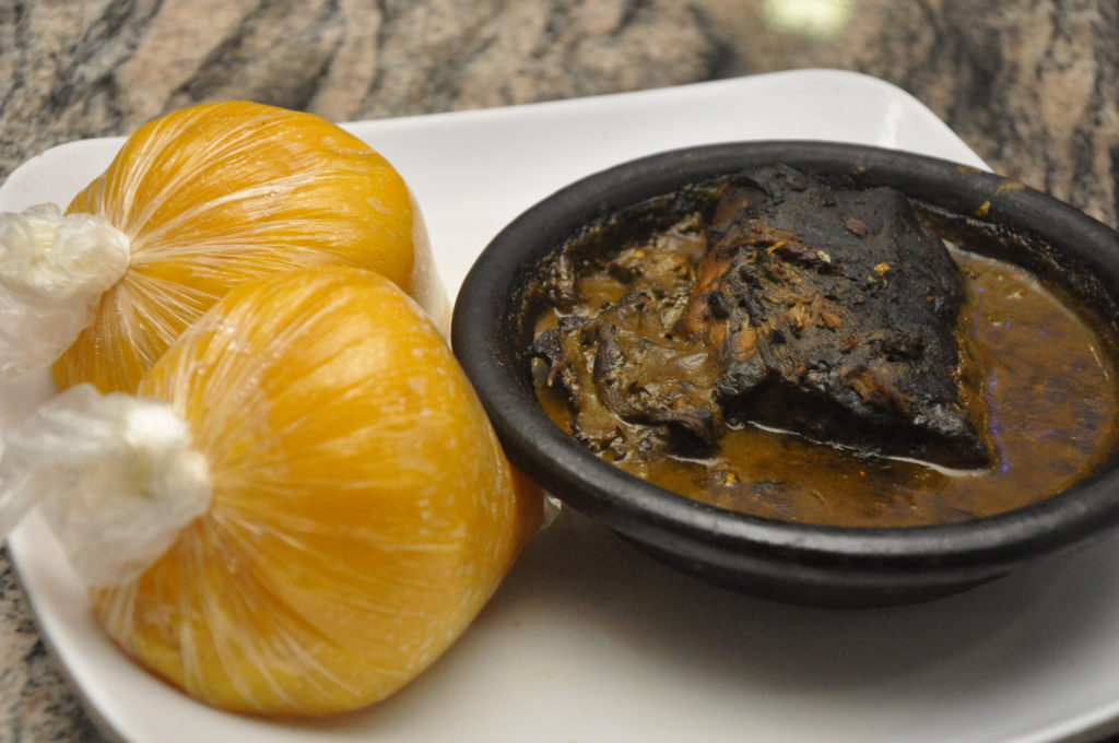 EBA AND BLACK SOUP WITH BEEF - Goldpeak Restaurant