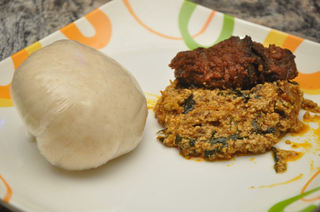 Pounded Yam And Egusi Soup With Turkey Goldpeak Restaurant